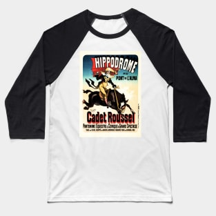 PARIS HIPPODROME CADET ROUSSEL Pantomime Horse Performances Vintage French Baseball T-Shirt